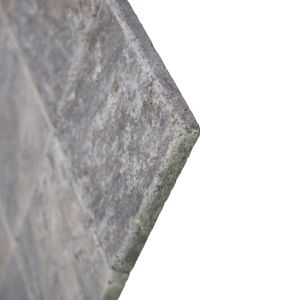 FREE SHIPPING - Silver Travertine 6x6 Tumbled Subway