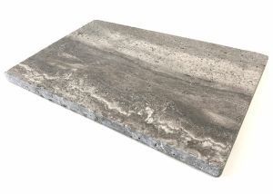 FREE SHIPPPING - Titanium Silver Travertine 12x24 5CM Modern Edge | Pool Coping