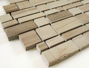 White Oak Checker 12x12 Interlocking Mosaic