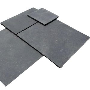 FREE SHIPPING - Lime Black 12X12 1" Thick Limestone Pavers