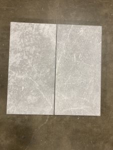 FREE SHIPPING - Modern Edge - Afyon Grey 12X24 5CM (2" Thick) Textured Marble Pool Coping