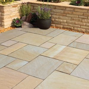 Camel Dust Tumbled 3CM French Pattern Pavers