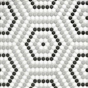 FREE SHIPPING - Belfort Classic Geometro Recylcled Glass Mosaic Tile
