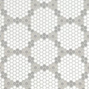 FREE SHIPPING - Bourges Country Geometro Recylcled Glass Mosaic Tile