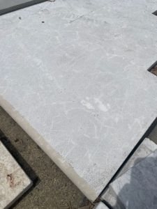 FREE SHIPPING - Atlantic Cream 12x24 5CM Bullnose Marble Pool Coping - SANDBLASTED