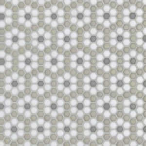 FREE SHIPPING - Dijon Country Geometro Recylcled Glass Mosaic Tile