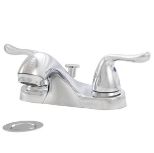 FREE SHIPPING - Double Handle Chrome Bathroom Faucet