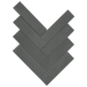 FREE SHIPPING - Basalt Gray 2x8 Honed Herringbone