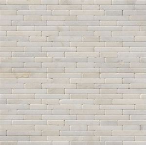 Greecian White 8x18 Tumbled Mosaic