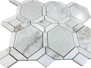 FREE SHIPPING - Georama Bianco Polished Marble Mosaic