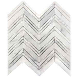 Arabescato Carrara Chevron 