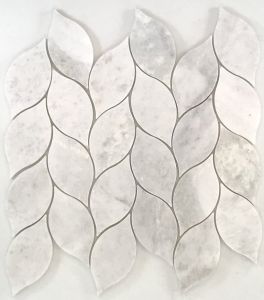 FREE SHIPPING - Kalta White 2" Leaf Waterjet