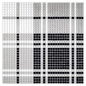 FREE SHIPPING - Highland PRESTON Geometro Recylcled Glass Mosaic Tile