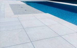 White Quartzite 3CM Flamed French Pattern Paver