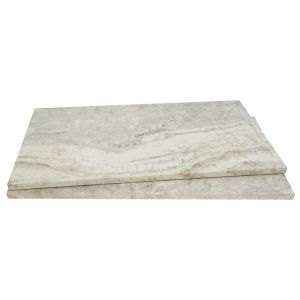 Trevi Silver 13x24 Porcelain Pool Coping - Modern Edge