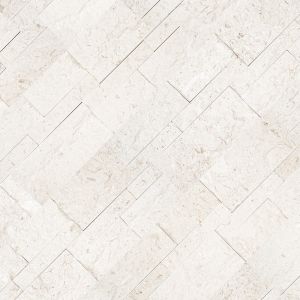 XL Mayra White 9x24 Splitface Limestone Ledger Panel