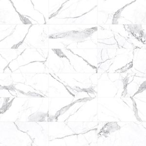 LIMITED TIME SALE - FREE SHIPPING - Calacatta HD 12x24 Polished Rectified Porcelain Tile