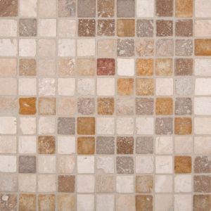 Mixed Travertine 1x1 Tumbled