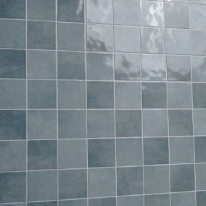 Renzo Denim 5x5 Glossy Handcrafted Tile