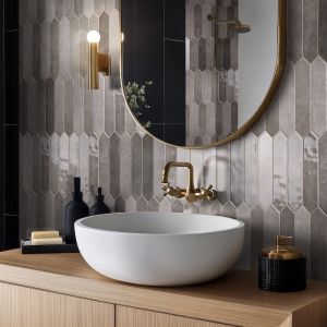 Renzo Storm Glossy Pickett Tile