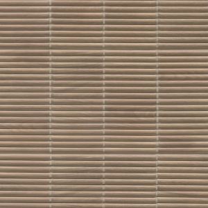 SINPHONIA Piano Camel 4.5 In. x 9 In. Matte Porcelain Fluted Wood Look Wall Tile