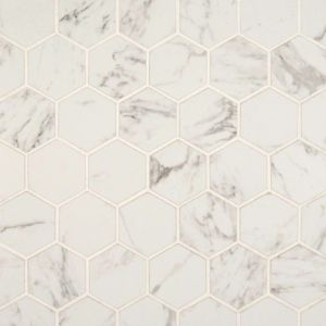 Pietra Carrara 2” Hexagon Matte 