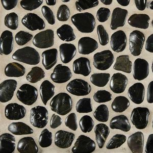 Black Pebbles 12X12 Polished