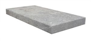 FREE SHIPPING - Silver Travertine 12x24 3CM (1.25") 2 Side Modern Edge Wall Cap