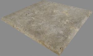 FREE SHIPPING - Silver Travertine 24x24 2" 4 Side Bullnose Travertine Column Cap