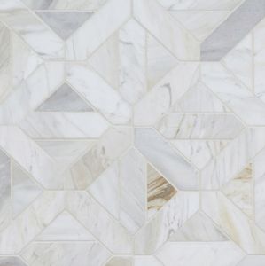 Bianco Dolomite Geometrica 12x12 Polished