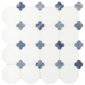 Azula Floret Polished Marble Mosaic