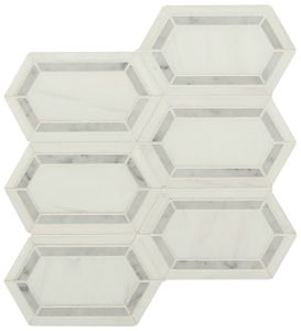 Bianco Dolomite Pavillion Picket Marble Wall Tile