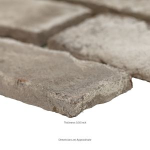 Doverton Gray Clay Brick On Mesh