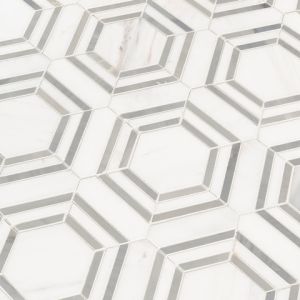 Georama Grigio Polished Marble Mosaic