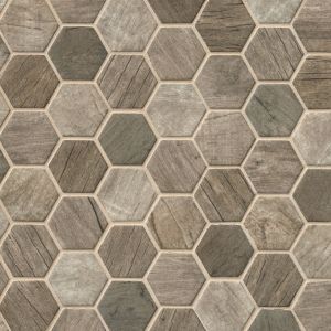 Urban Tapestry 6mm Glass Hexagon Mosaic