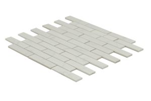 Carrara White Matte 1x4 Porcelain Brick Subway