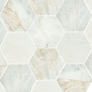 Arabescato Venato 8" Hexagon Honed Tile