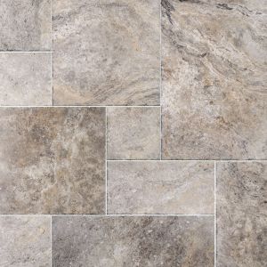 Silver Travertine Honed Unfilled Tumbled