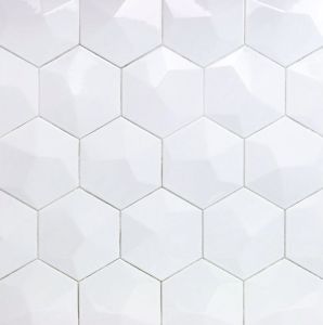 Pietra Statuario 2" Hexagon Matte Mosaic