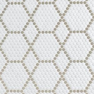 FREE SHIPPING - Tulle Country Geometro Recylcled Glass Mosaic Tile