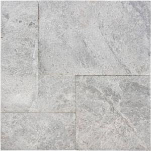 Tundra Gray 3CM Marble French Pattern Paver