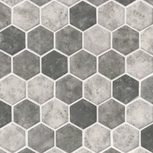 Urban Tapestry 6mm Glass Hexagon Mosaic