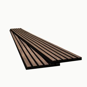 Tawny 9.5 in. x 94.5 in. 3D Wood Slat Acoustic Fluted Sound Absorbing Wall Panel