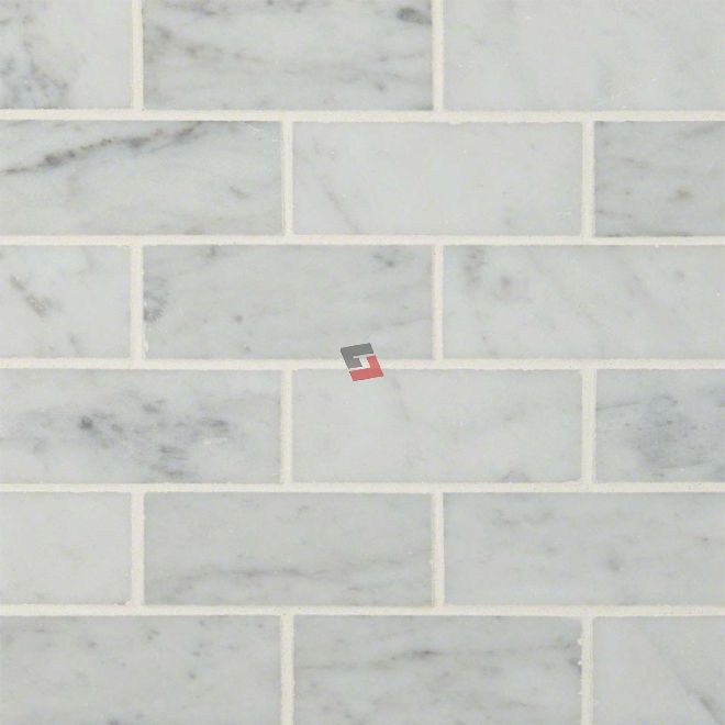 Buy Carrara White 2x4 Brick  Marble Mosaic 